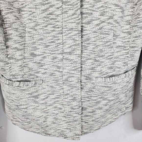 Cabi Neo Moto Zip Sweater Jacket Space Dye Heathered Gray Unlined WOmens S - Picture 4 of 11